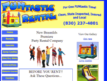 Tablet Screenshot of funtasticrental.com